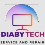 purple pink modern computer service tech logo 1